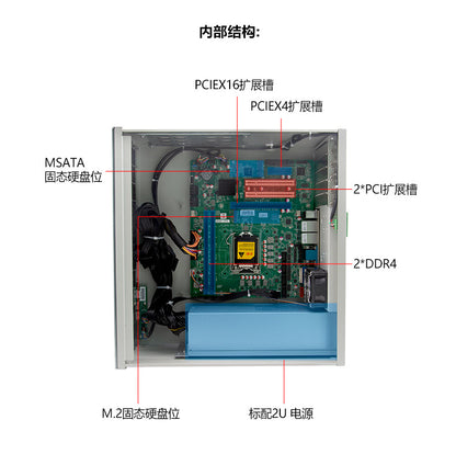 IPC-505Z Rack-Mount 4U Industrial Computer Dual Network Dual Serial Port Industrial PC 6/7/8/9 Gen Server Host
