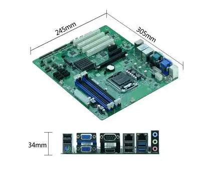 H87 Motherboard ATX SBC 4th Core i3/i5/i7 LGA1150 Desktop CPU IPC Industrial Mainboard with 10*COM 2*LAN DDR3 LPT 2*VGA PS/2