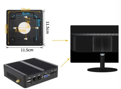 J1900 J1800 N2830 N2920 Embedded Fanless Mini PC Fanless 2LAN Gigabit NICs MINI Computer PfSense Server Firewall with 2xCOM