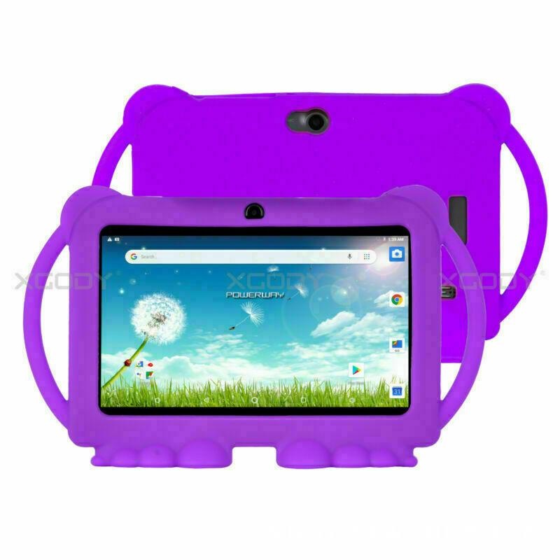T702 Android 7-inch Kids Tablet with Protective Case Early Education Smart Device Drawing Learning Love Doll