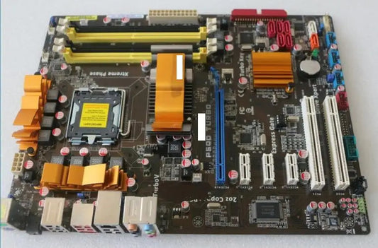 P5QD 100% OK Original IPC motherboard TURBO DDR2 LGA775 2*PCI P45 support Q8400