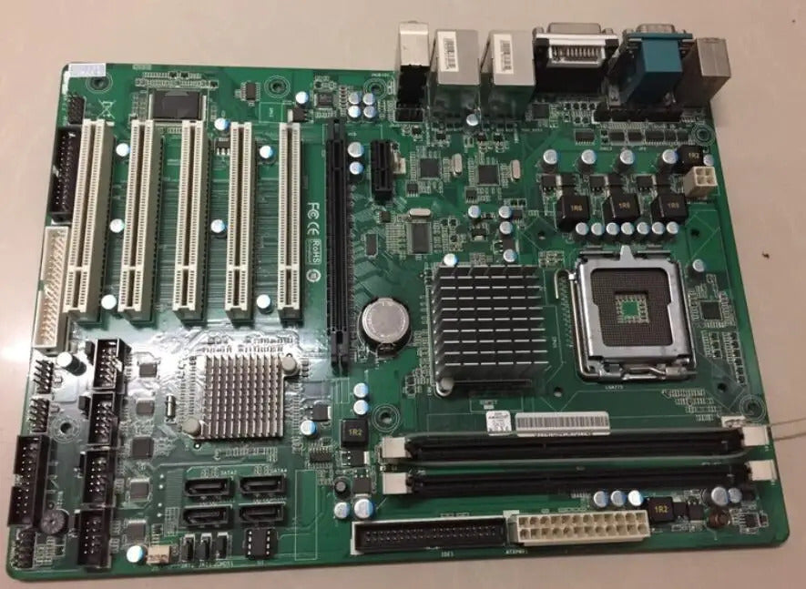 SYM76941VGGA 100%OK Original Embedded IPC Mainboard ATX Industrial Motherboard 5*PCI 2*LAN with RAM LGA775 CPU 6*COM