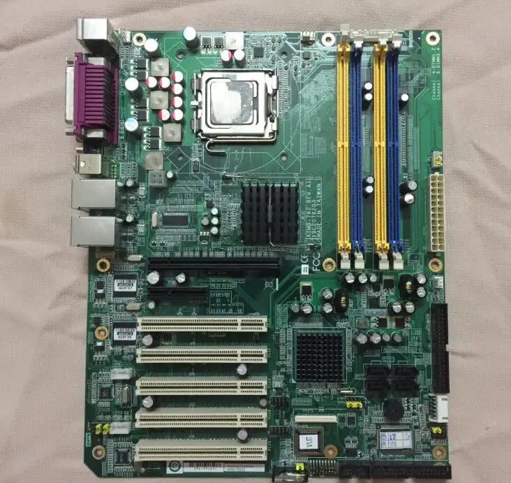 AIMB-762G2 REV:A1 100% OK Original Embedded IPC Mainboard AIMB-762 ATX Industrial Motherboard 5*PCI 2*COM 2*LAN with RAM CPU
