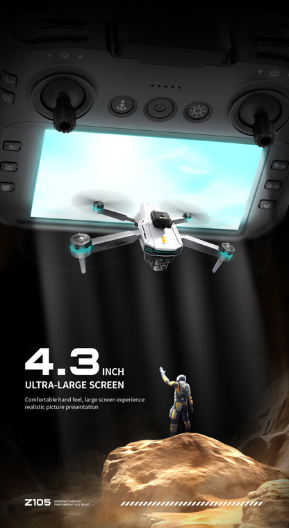 Cross-Border Z105Drone remote control with screen HD aerial photography brushless motor obstacle avoidance quadcopter toy airplane