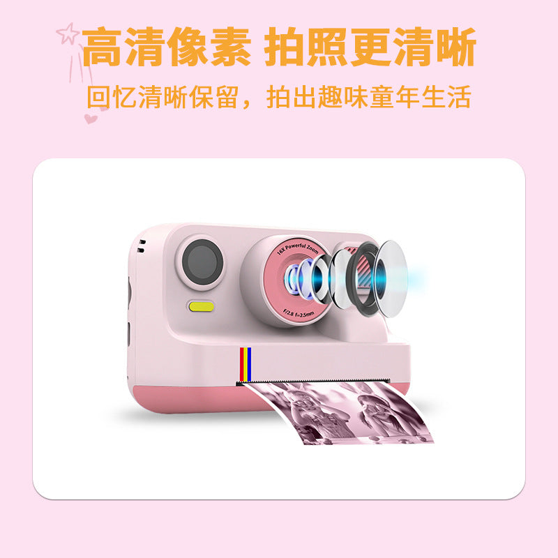 Cross-border Color Printing Polaroid HD Mini Video Photo Toy Gift Mobile Printing Children's Camera