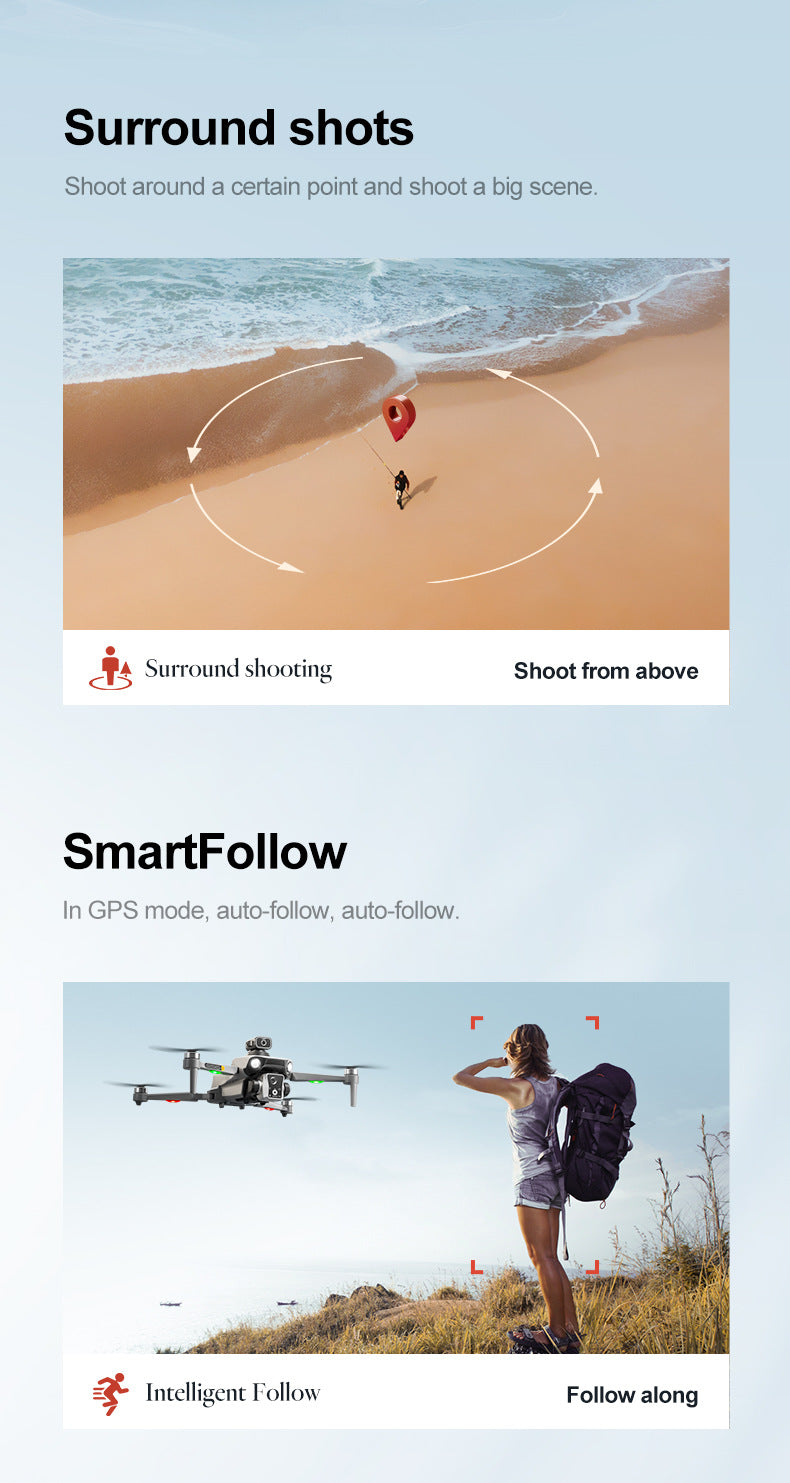 Cross-Border K19 MAX Drone with screen control brushless motor for high-definition aerial photography GPS Intelligent Positioning Remote Control Drone