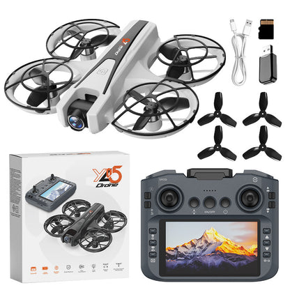 Cross-Border YL05Drone Flying Across Large Screen Without Phone Aerial Photography HD Optical Flow Brushless Toy Airplane
