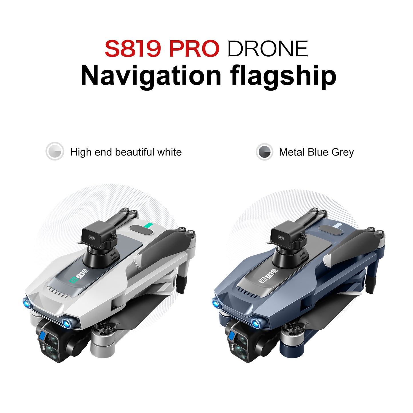 Cross-Border S819Remote Control Screened Drone with Relay Digital Image Transmission and Airdrop Capability2.7K High-Definition Aerial Drone