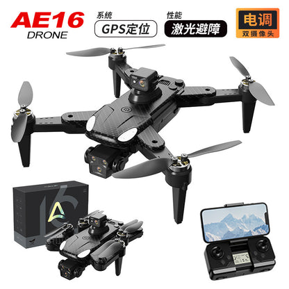 Cross-Border AE16Drone Laser Obstacle Avoidance Drone GPS Satellite Positioning Four Lens Brushless Quadcopter