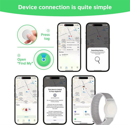 Cross-Border Find My Global Positioning Tracker Suitable for Children and Teenagers Bracelet Strap(Only iOS）