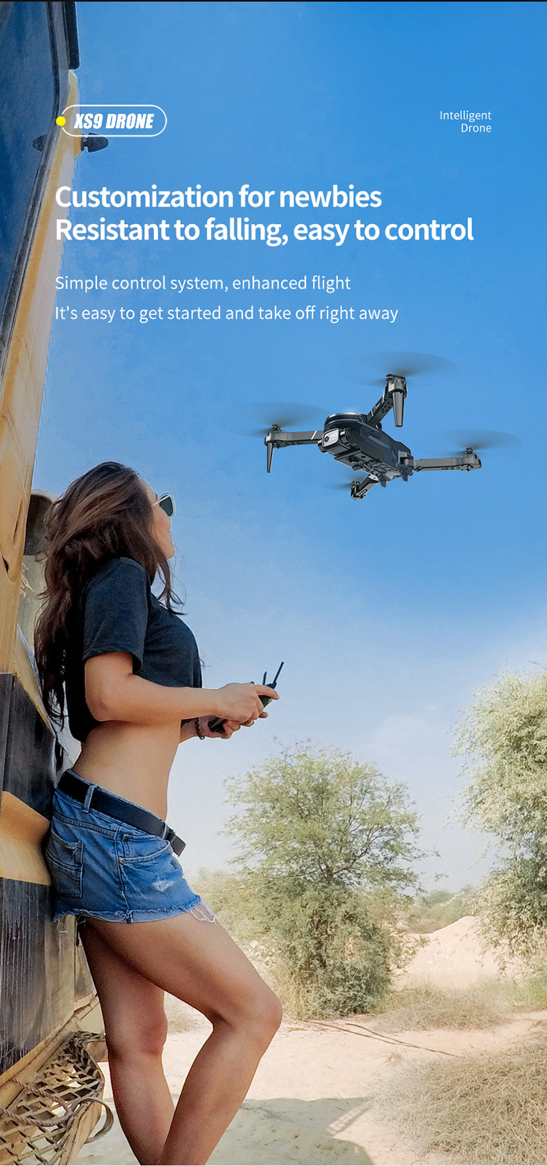 XS9Cross-border Drone4K Dual Camera HD Aerial Photography Foldable Drone with Altitude Hold V88Remote Control Airplane Toy