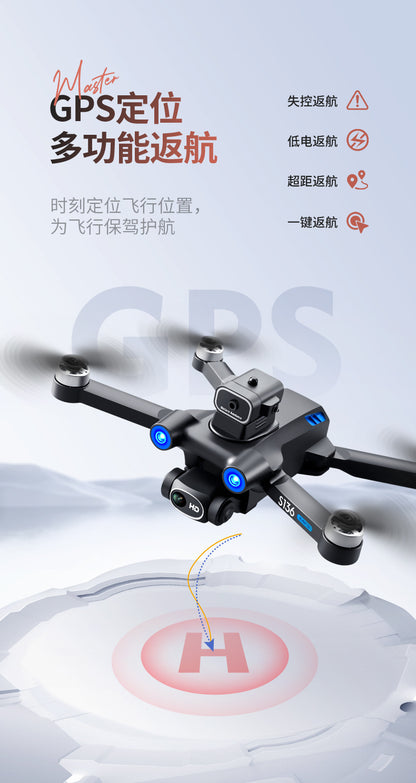 Cross-Border S136Uav GPS Positioning Brushless Motor HD Dual Camera Aerial Photography Obstacle Avoidance Remote Control Aircraft Drone