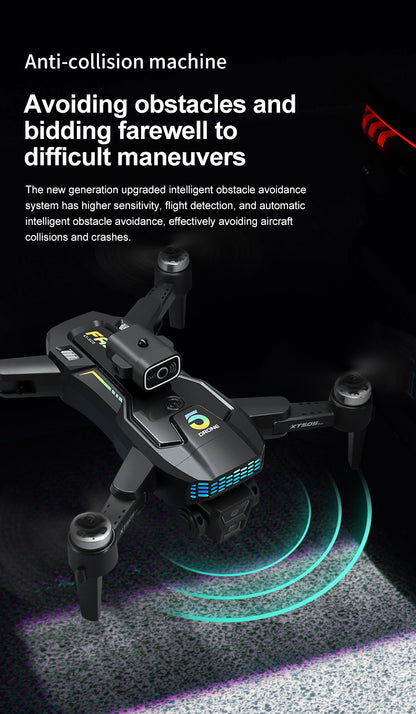 Cross-Border XT505Uav GPS Positioning Brushless Motor HD Dual Camera Aerial Photography Obstacle Avoidance Remote Control Aircraft Drone