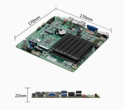 Материнская плата J6412 Mini-ITX, процессор Celeron Intel, IPC SBC, встраиваемая, безвентиляторная, ультратонкая материнская плата с COM LAN LPT DC-12V DDR4 EDP LVDS