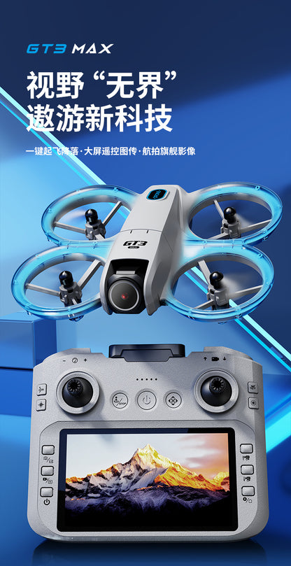 Cross-Border GT3Drone Remote Control with Screen Optical Flow Positioning Electric Lens Quadcopter Remote Control Aircraft Toy