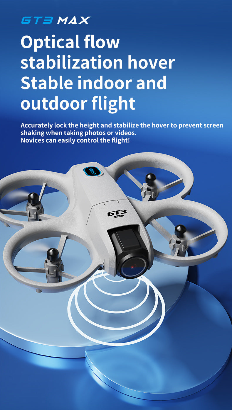 Cross-Border GT3Drone Remote Control with Screen Optical Flow Positioning Electric Lens Quadcopter Remote Control Aircraft Toy