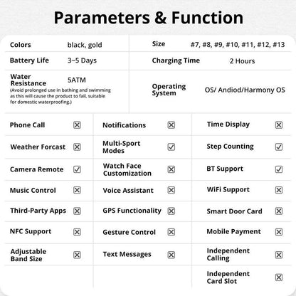 ColMi R03 Smart Ring, Waterproof Smart Ring with Charging Compartment, Fashionable Stainless Steel Ring for Men & Women
