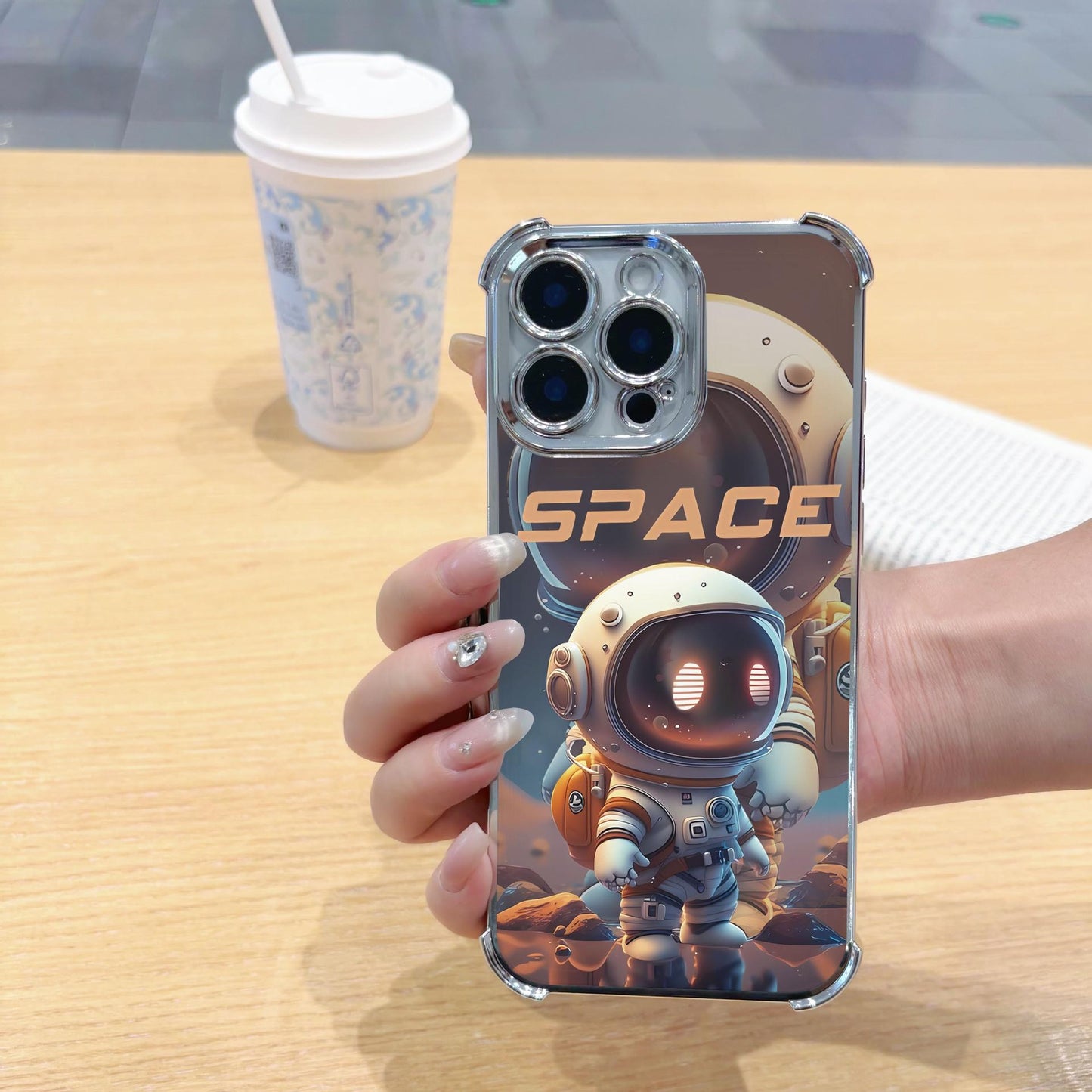 Glossy Oil Suitable for iPhone 17 Pro Max Phone Case 16P 15 1 14 13 11 Four-corner Anti-drop Electroplated Cross-border Outdoor