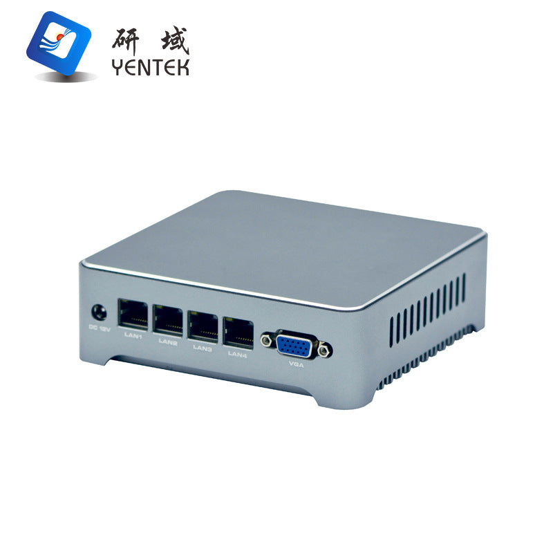 Industrial Control Four-Network Port J412 5,000 M Soft Industrial Control Machine Aikuai Mini Computer Small Host J1900