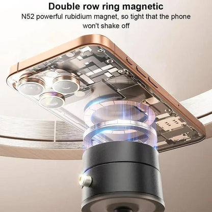 Vacuum Magnetic Phone Holder, Portable Foldable Car Phone Holder, Multifunctional Phone Stand for Car, Home, Office, Phone Accessories, Folding