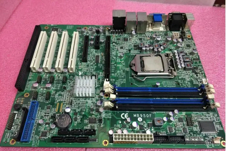MB950F 100% OK Original IPC Mainboard ATX Industrial Motherboard LGA1156 4*PCI ISA PCIE Q57 With CPU RAM
