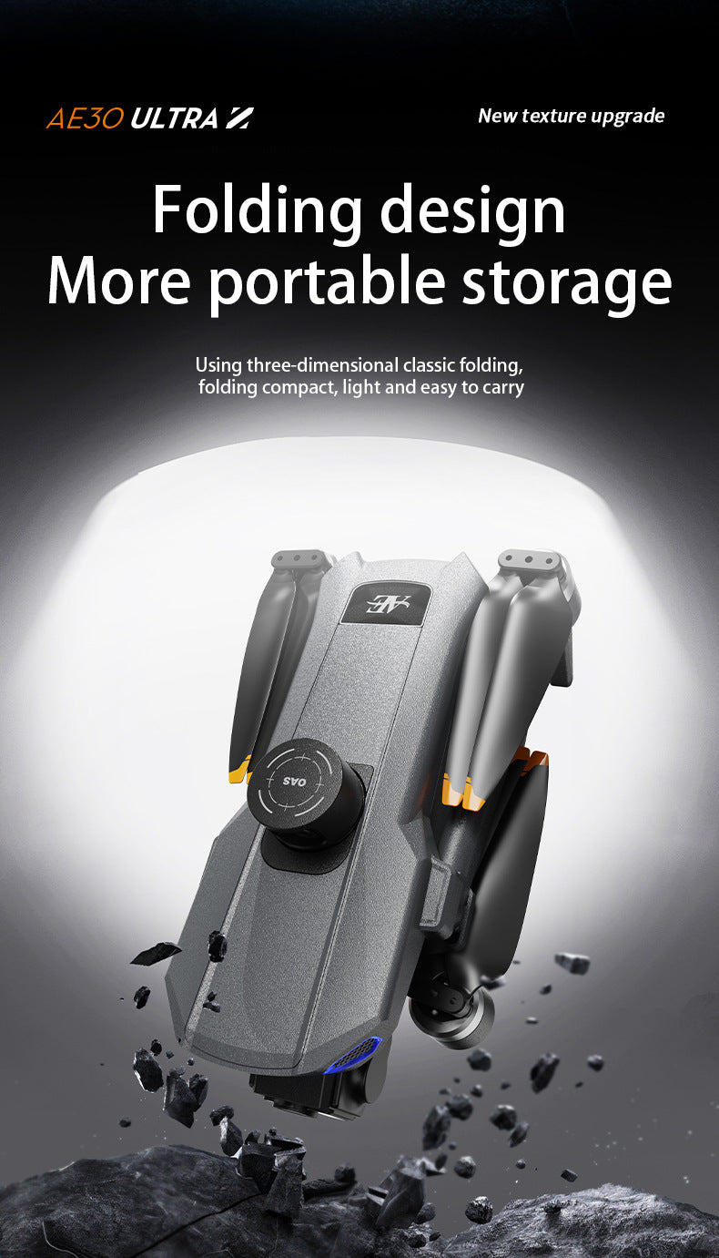 Cross-Border AE30Screen-controlled Three-axis Gimbal Drone HD Aerial Photography Digital Image Transmission GPS Positioning Flight Device Drone