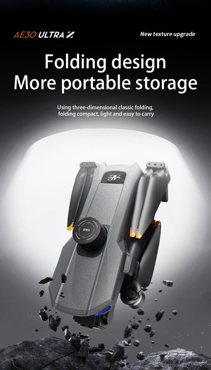 Cross-Border AE30Screen-controlled Three-axis Gimbal Drone HD Aerial Photography Digital Image Transmission GPS Positioning Flight Device Drone