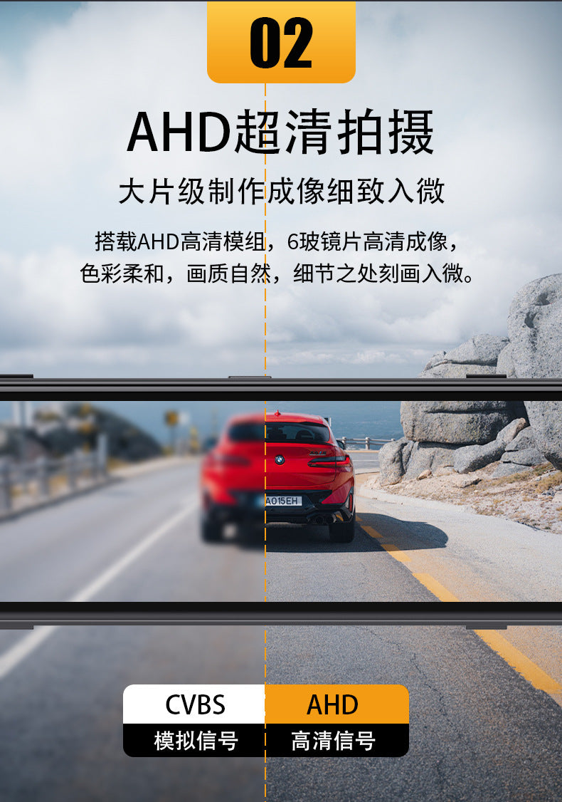 Full Screen11In-Dash Streaming Media Recorder Blind Spot View1080P Low-light Night Vision Rearview Mirror Dash Cam