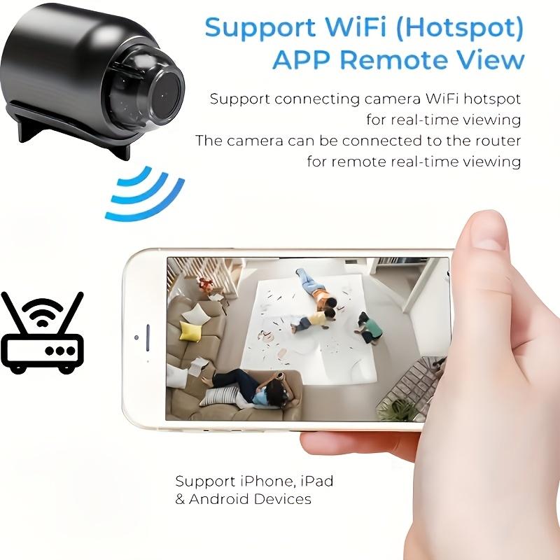 HD WiFi Mini Security Camera - Indoor/Outdoor Remote Viewing, Wireless Home Monitor with USB Power indoor security camera
