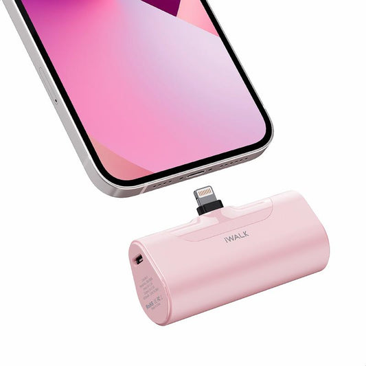 iWALK Small Portable Charger 4500mAh Lightning options available,Home Office Travel Charger,suitable for iPhone 8-14