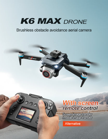 Cross-Border K6 MAX Drone with screen control, optical flow positioning, quadcopter with brushless motor, remote control airplane toy