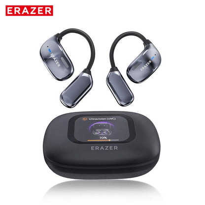 ERAZER XF23 OWS Earbuds UVC Ultravilet Disinfection Touch Screen Wireless Bluetooth Headphones HIFI Stereo Headset for Gaming Travel Sports,Built-in Mic