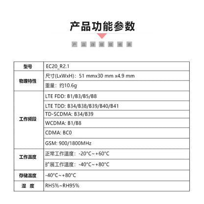 Industrial Control 4G All-Network Wireless CDMA Communication Module Mini PCIe Interface WiFi Wireless Network Card