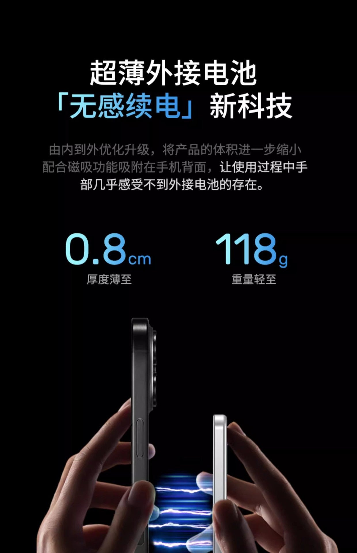 Ultra-thin Aluminum Alloy MagSafe Wireless Fast Charging Magnetic Power Bank15W Mobile Power Supply20W Two-Way Fast Charge