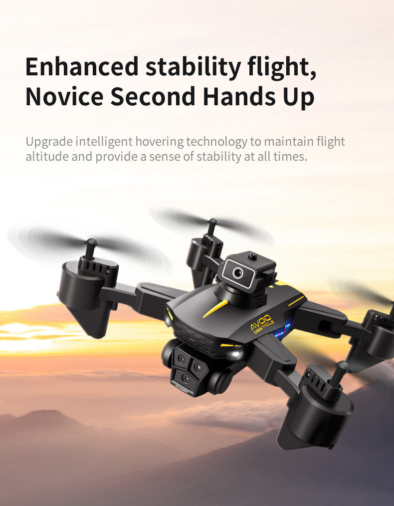 Cross-Border KY605S Drone Three-Camera Aerial Photography Four-Sided Obstacle Avoidance Remote Control Aircraft Optical Flow Positioning Quadcopter