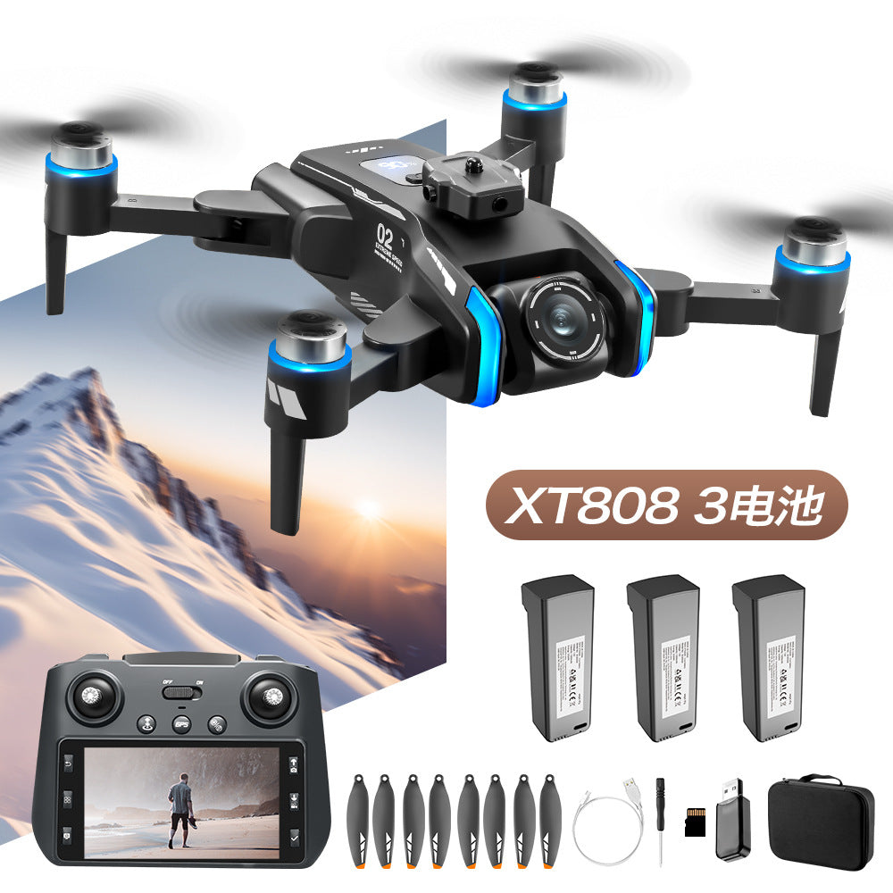 Cross-Border XT808Drone remote control with screen brushless motor HD aerial photography GPS Intelligent Positioning Remote Control Drone