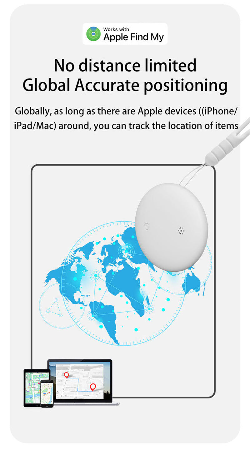 Cross-Border findmy Global Locator Pet Collar Elderly Children Luggage Anti-Lost Device Finder iOS