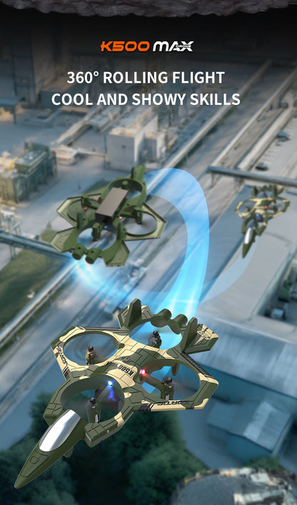 Cross-Border K500Max Fighter Four-Channel Suspension Four-Axis Drone Altitude Hold Roll Stunt Lighting Aircraft Low Price