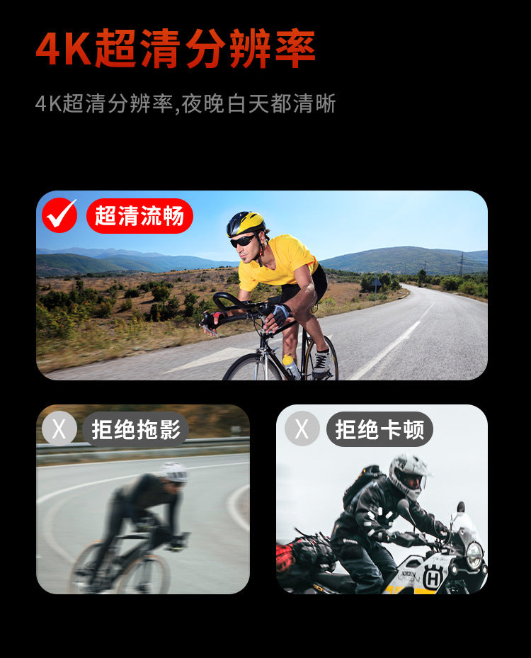 Cross-Border New Products4K HD Underwater Camera Touch Dual Color Screen Diving Camera Waterproof Anti-Shake Action Camera