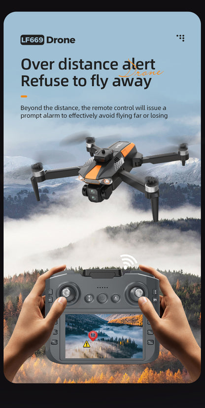 Cross-Border LF669Drone remote control with screen brushless motor HD aerial photography GPS Intelligent Positioning Remote Control Drone