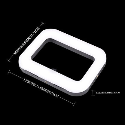 USB Rechargeable Selfie Portable Ring LED Ring Light, 8000mAh Long Battery Life Clip-on Selfie Fill Light, Portable Selfie Light for Bedroom, Living Room, Office, Mobile Power Supply for Charging Other Devices