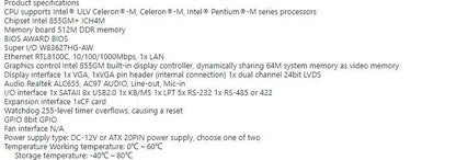 855-6COM  IPC Board 852GM 855GM 855 PCI Slot Mainboard LPT LAN 6COM Industrial Motherboard Mini-itx onboard CPU RAM