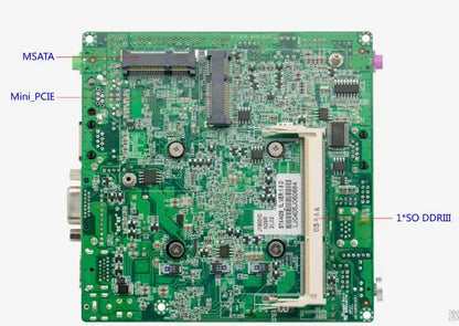 J1900 J1800 NANO Motherboard SBC IPC Mainboard industrial with Celeron Quad Core DC-12V 2-COM Optional 2xGbE LAN  LVDS VGA