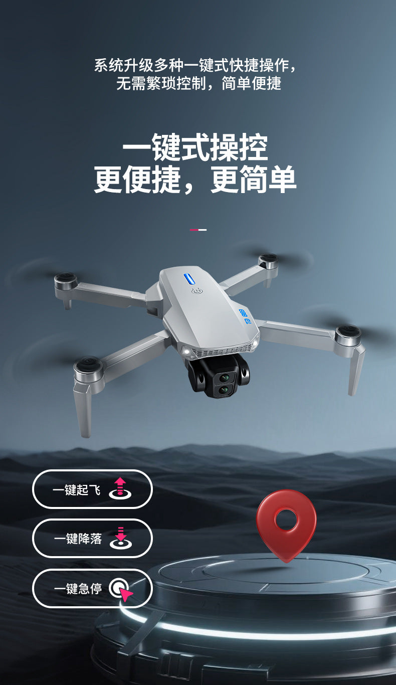 Cross-Border E88 GT Drone with Large Screen ESC Dual Camera HD Aerial Photography Optical Flow Long Battery Life Remote Control Aircraft Toy
