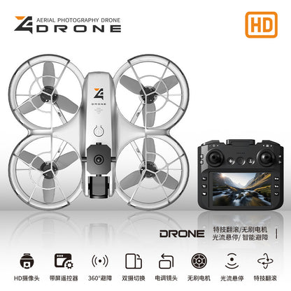 Cross-Border Z4Drone Large Screen Aerial Photography Brushless Quadcopter Obstacle Avoidance Anti-Collision Flying Machine Toy Remote Control Airplane