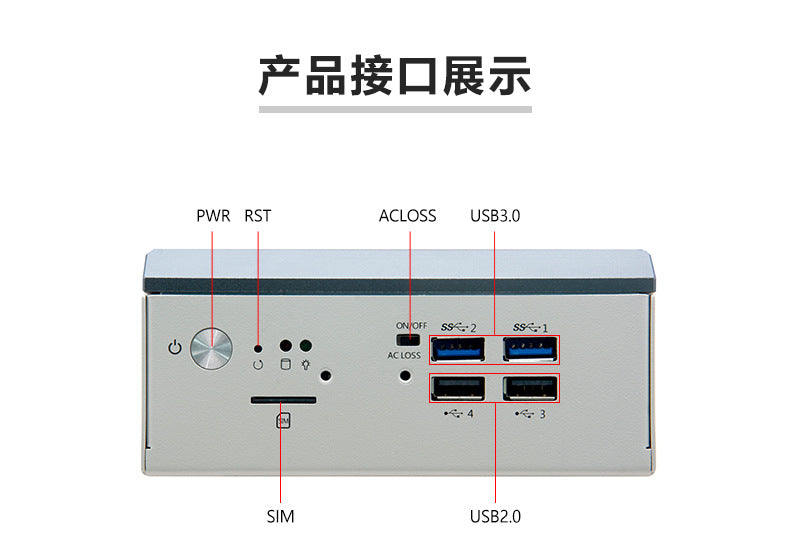 Industrial Control P2150S-H Dual Network 2 Serial Dual HDMI Mini Industrial Computer Host Micro J6412 Industrial PC