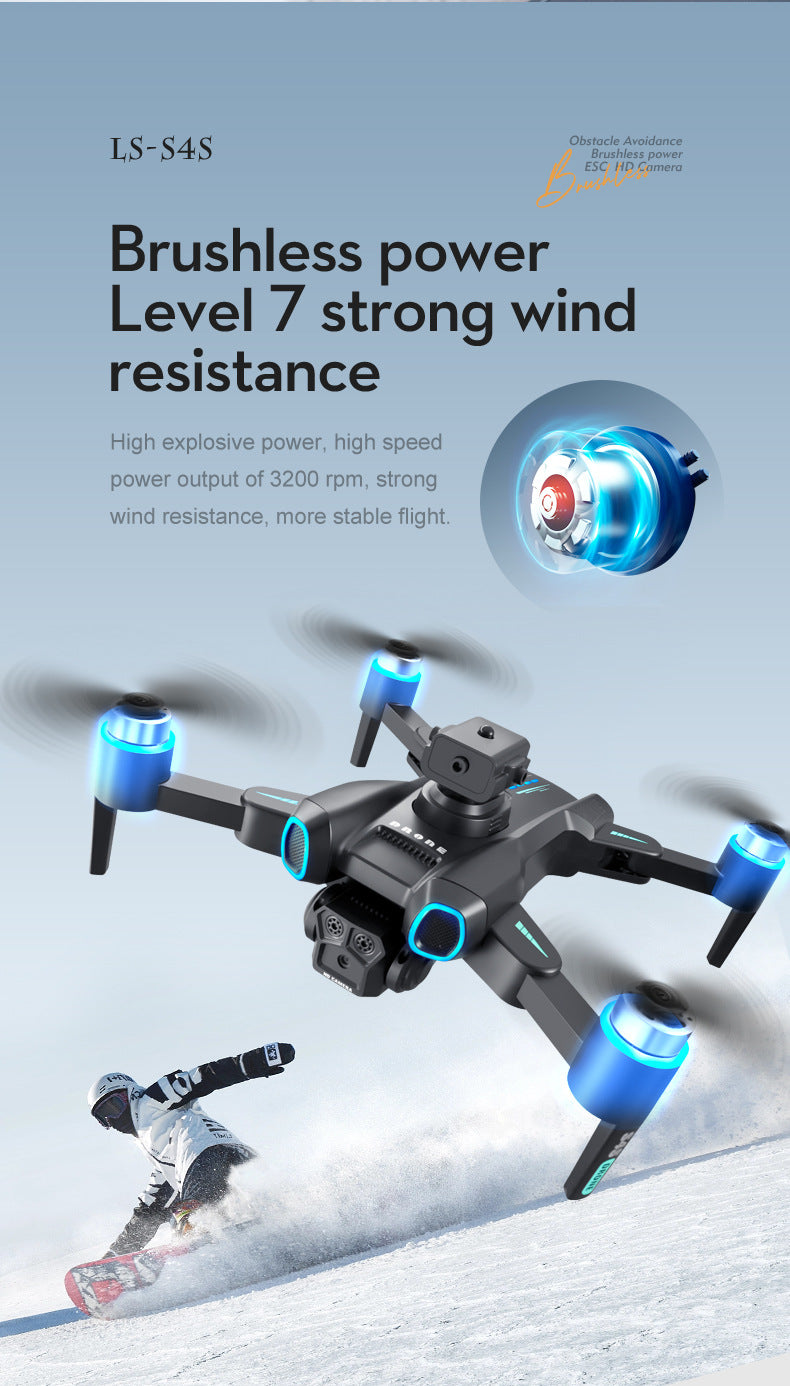 Cross-border Drone Brushless Motor ESC HD Lens Optical Flow Positioning Remote Control Aircraft Obstacle Avoidance Quadcopter