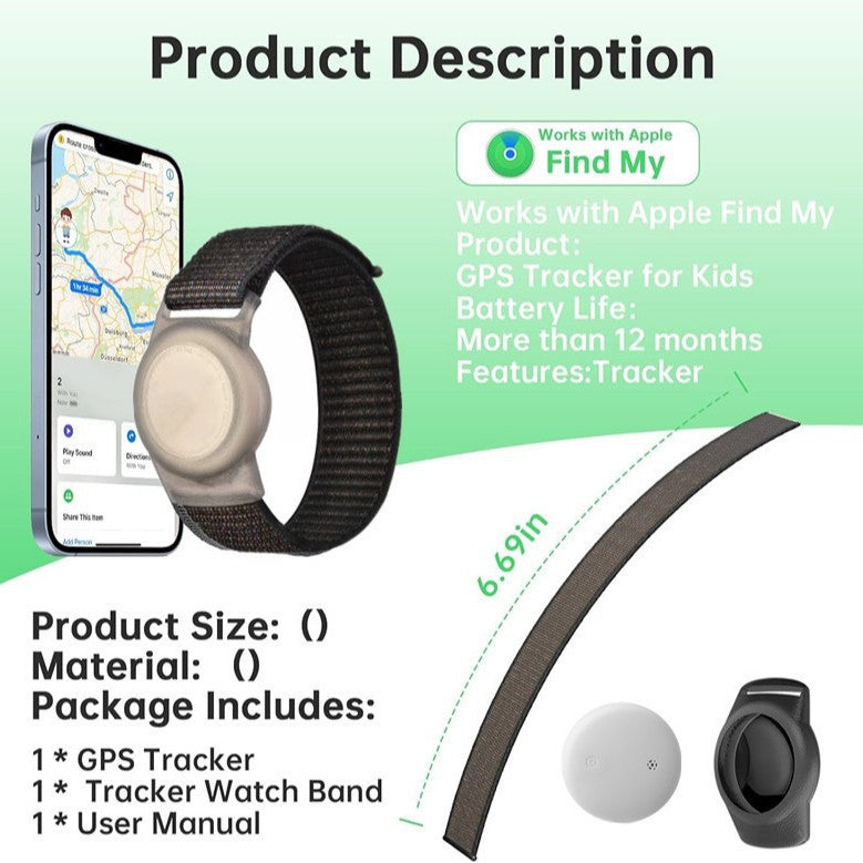 Cross-Border Find My Global Positioning Tracker Suitable for Children and Teenagers Bracelet Strap(Only iOS）