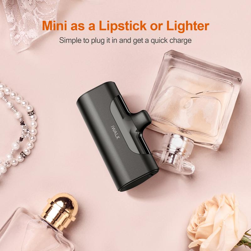 iWALK Small Portable Charger 4500mAh Lightning options available,Home Office Travel Charger,suitable for iPhone 8-14