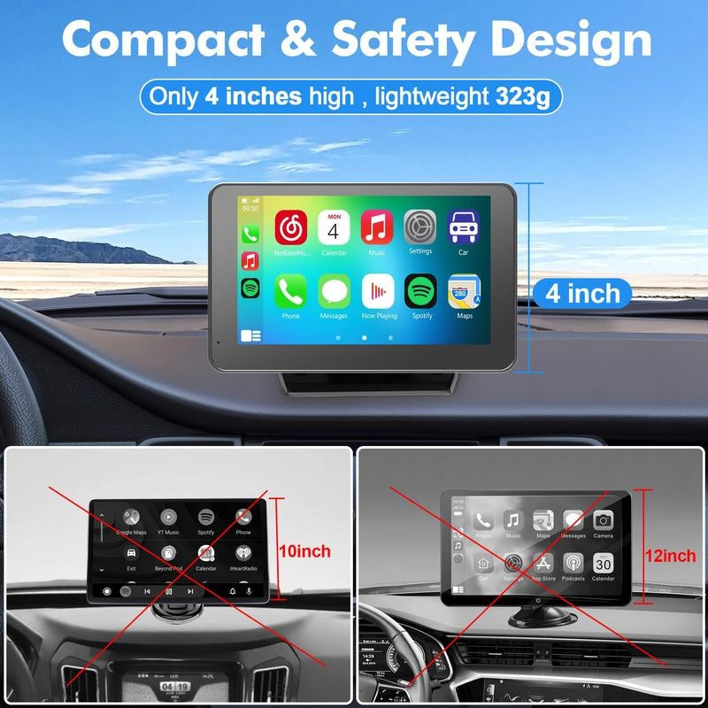 【PASLDA】2025 Upgraded Wireless CarPlay Screen: The Ultimate Portable Car Play Adapter for Seamless In-Car Entertainment Springtok